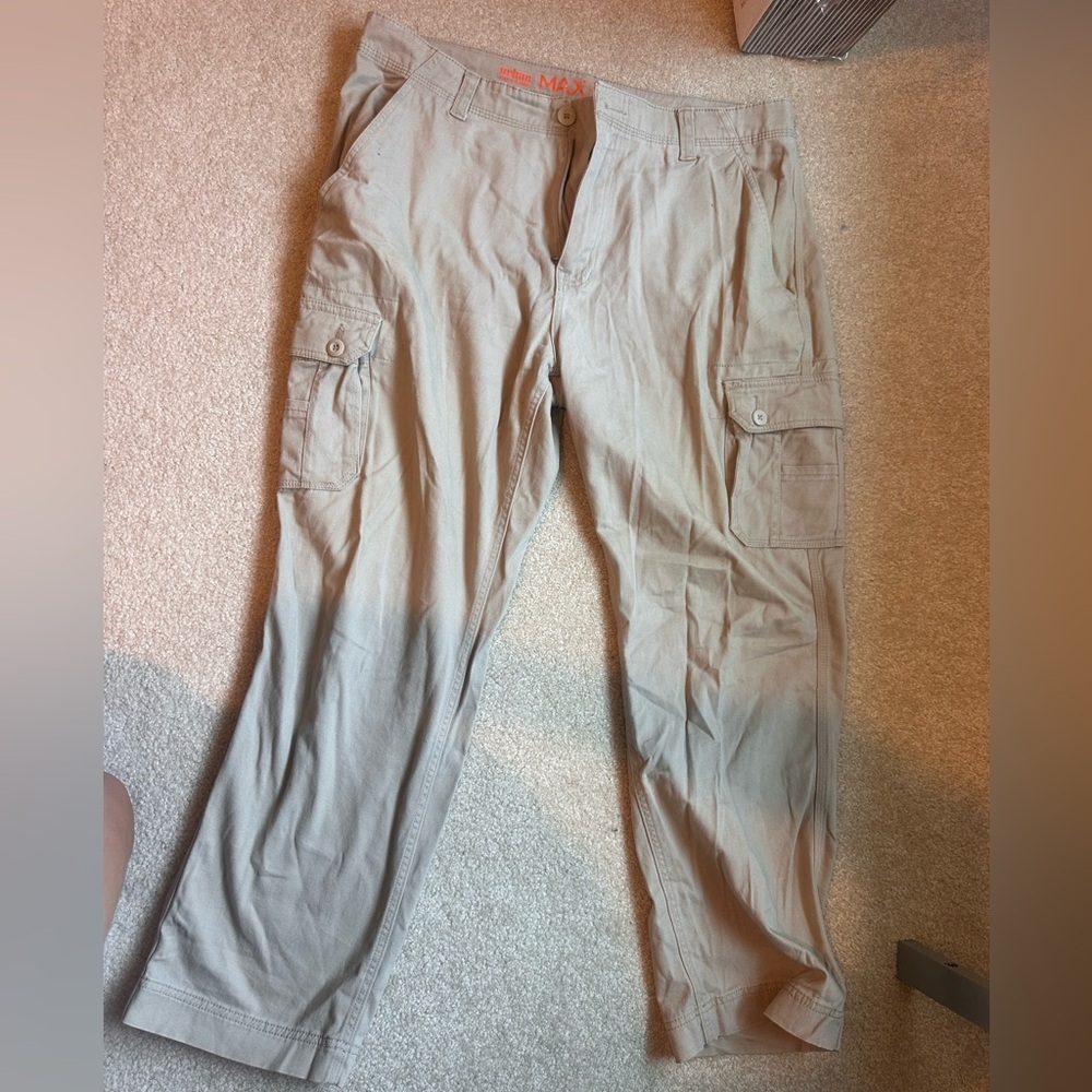 Urban Max Khaki Cargo Pants | Utility Workwear | Casual Men’s
